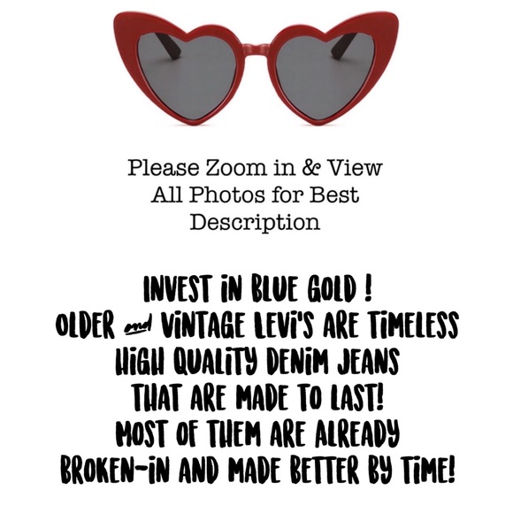 Vintage Levi’s 505 Regular Fit Distressed Denim Jeans Blue - Picture 6 of 16